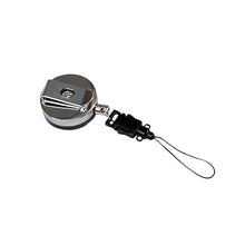 Load image into Gallery viewer, Nonin SpO2 Retractable Lanyard Reel with Clip (Black and Silver)